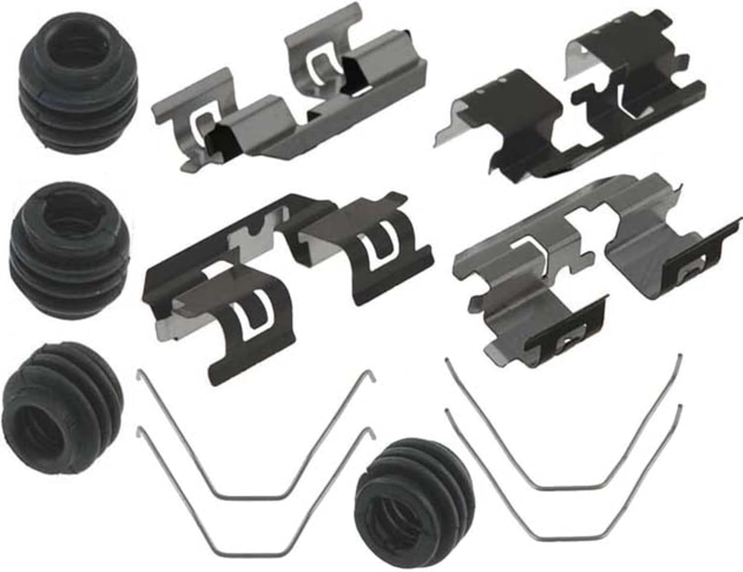Set pinzas freno disco trasero con clips resortes
