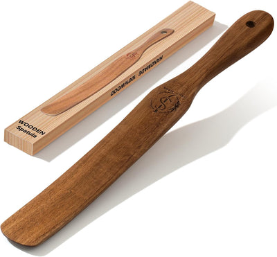 Espátula madera 11pulg para masa madre hornear mezclar