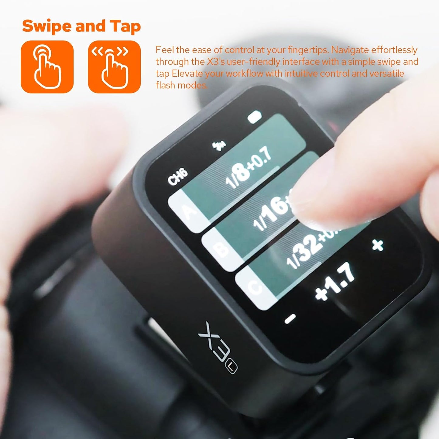Disparador flash Leica TTL inalámbrico 2.4G con batería