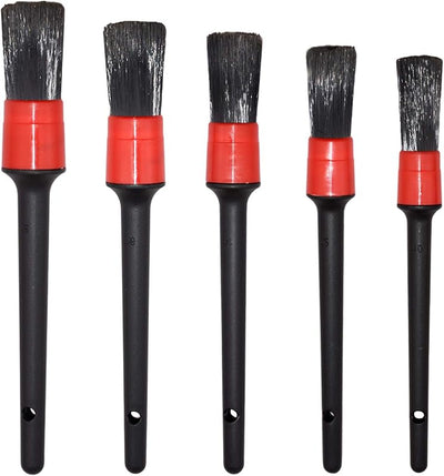 Juego cepillos pelo jabalí plástico para auto