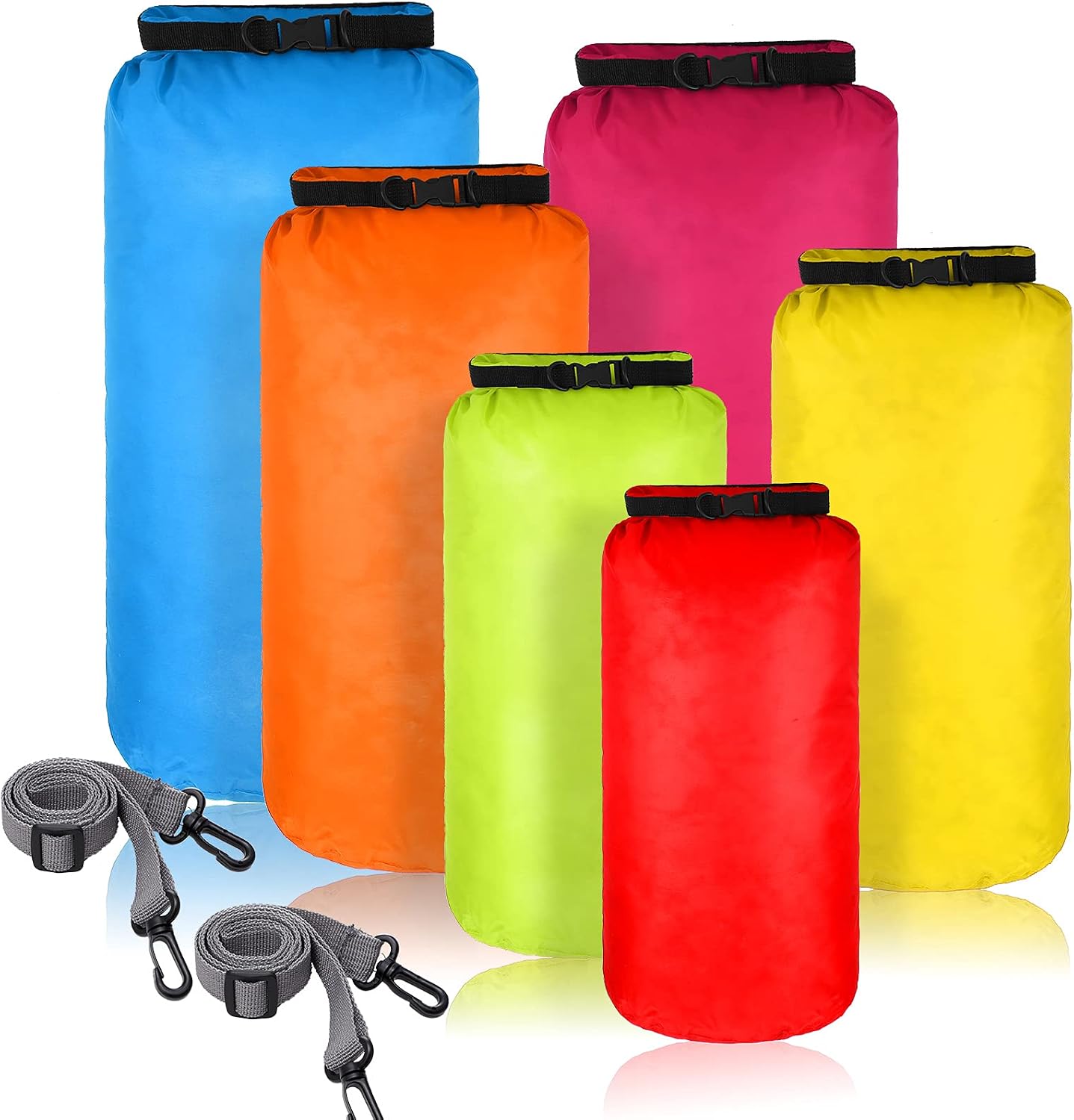 Set 6 Bolsas Secas Impermeables 20-3L Correa Ajustable