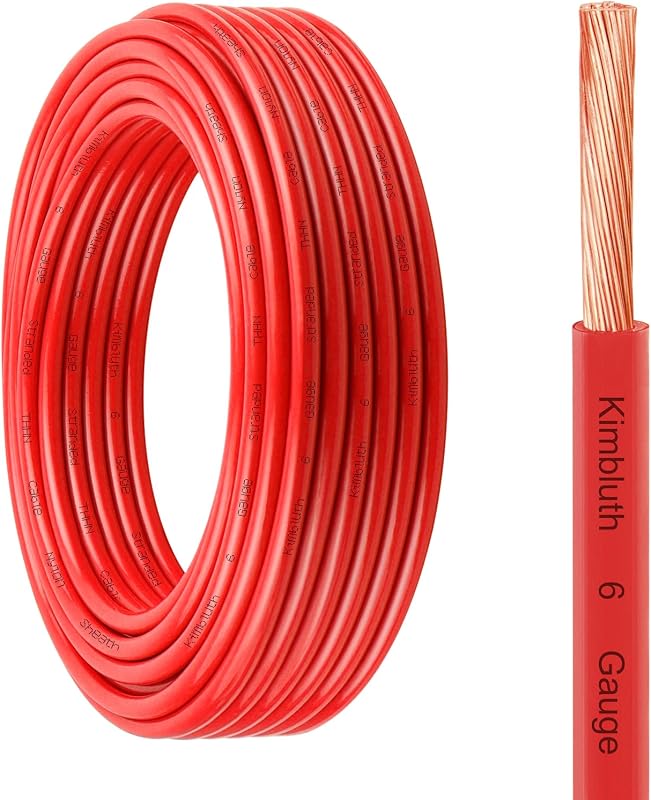 Cable cobre trenzado 6 AWG 25 ft forro nailon