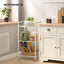 Estante 3 niveles baño sala cocina ajustable blanco