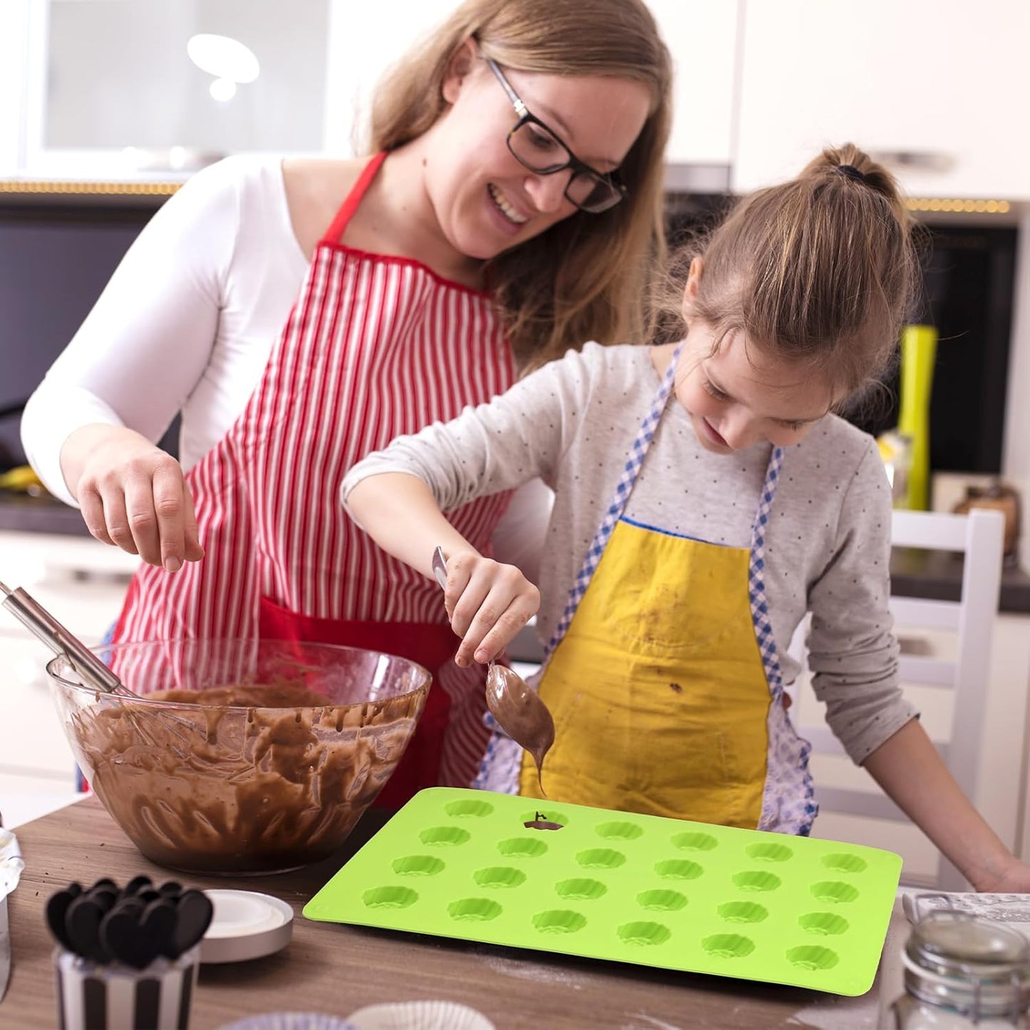 Molde silicona 24 cavidades antiadherente para chocolate