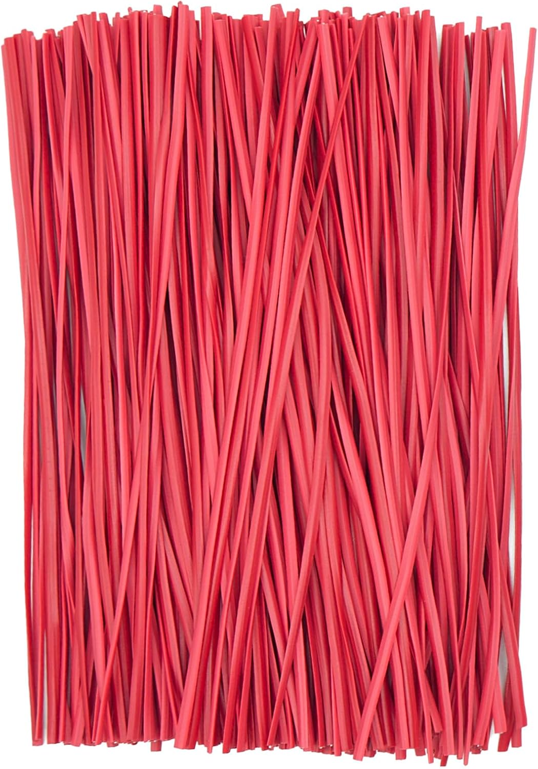 Lazos plástico rojo 6pulg reutilizables 500uds