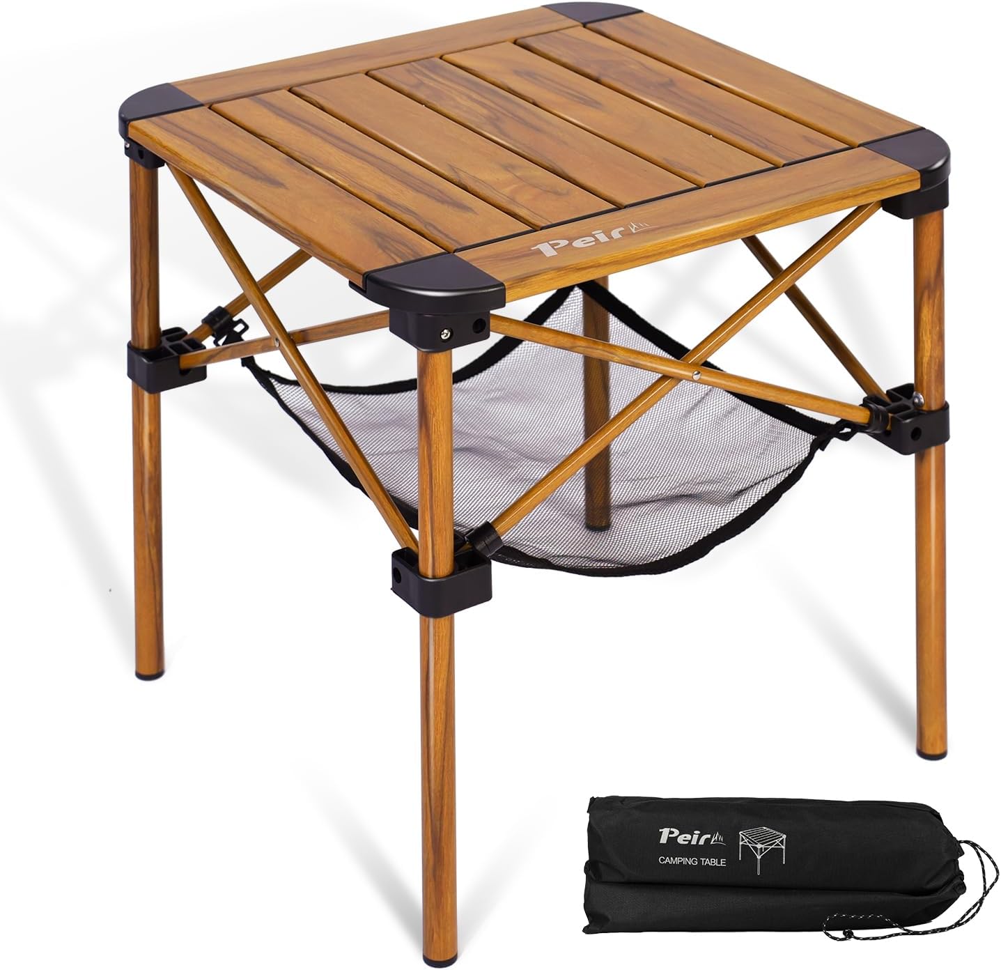 Mesa campamento plegable aluminio 15.8x15.8"