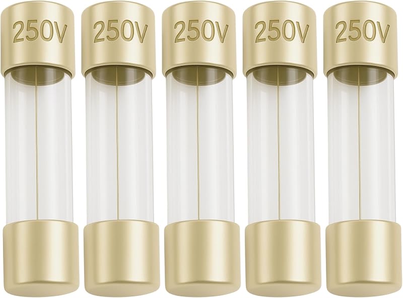 Fusibles vidrio 1.25A 0.197x0.787pulg set 5