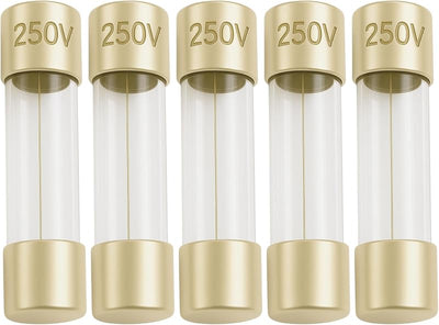 Fusibles vidrio 1.25A 0.197x0.787pulg set 5
