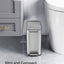 Basurero baño acero inox 1.3gal color plateado