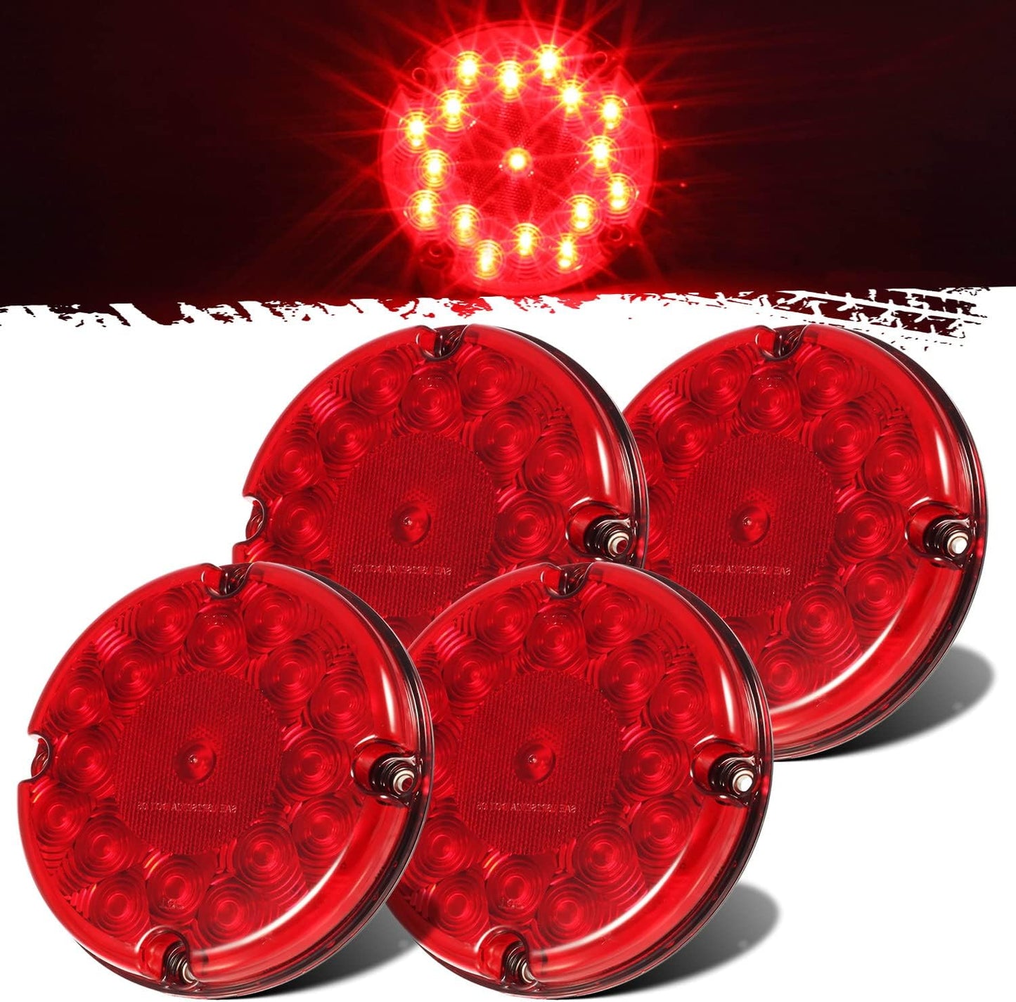 4 Luces Traseras LED STT 17 Bus 7" Parada Giro
