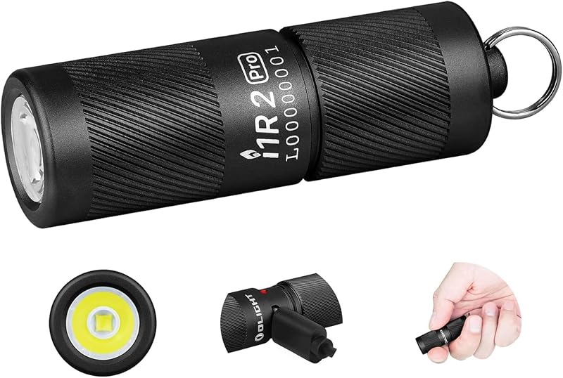 Linterna recargable llavero EDC 180lúmenes USB tipo C negro