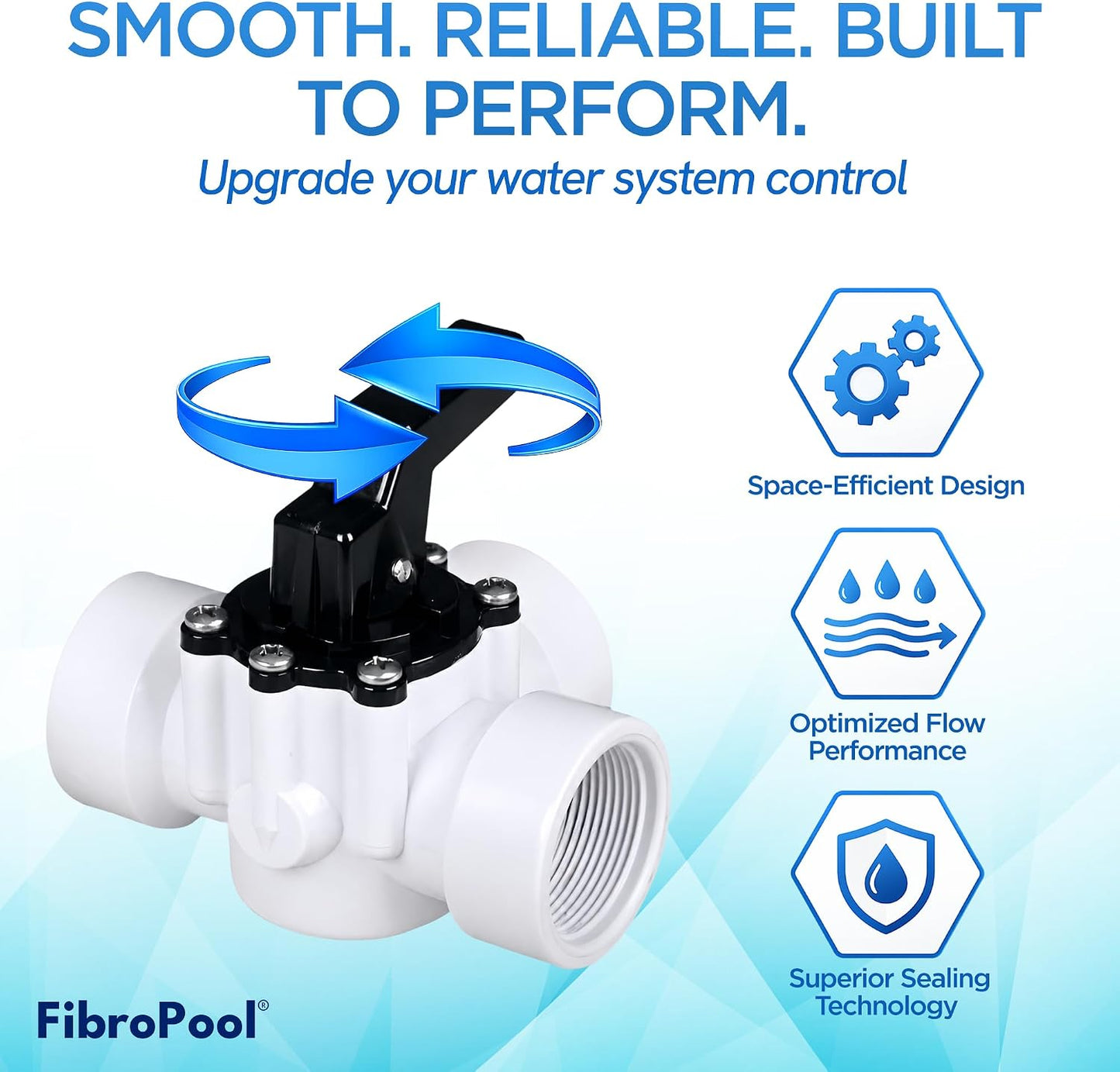 Válvula desviadora piscina 3 vías 1-1/2" CPVC roscado