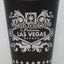 Vaso shot negro con folio plateado Las Vegas