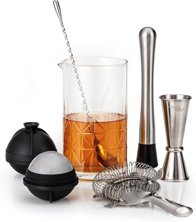 Vaso mezclador bar con vaso cristal 24oz