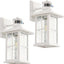 2 Luces Sensor Movimiento Aire Libre Farol Blanco
