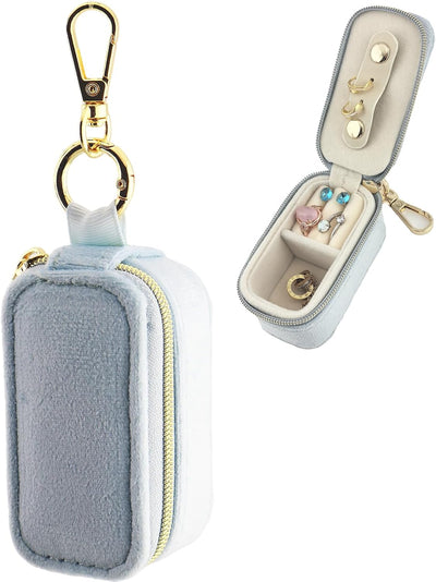 Llavero terciopelo con estuche para anillos y accesorios