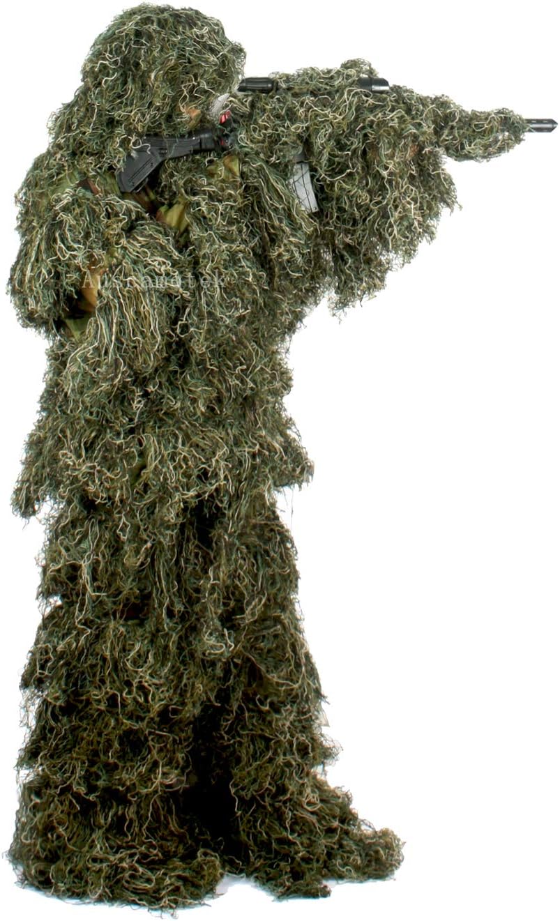 Traje ghillie para caza camuflaje verde