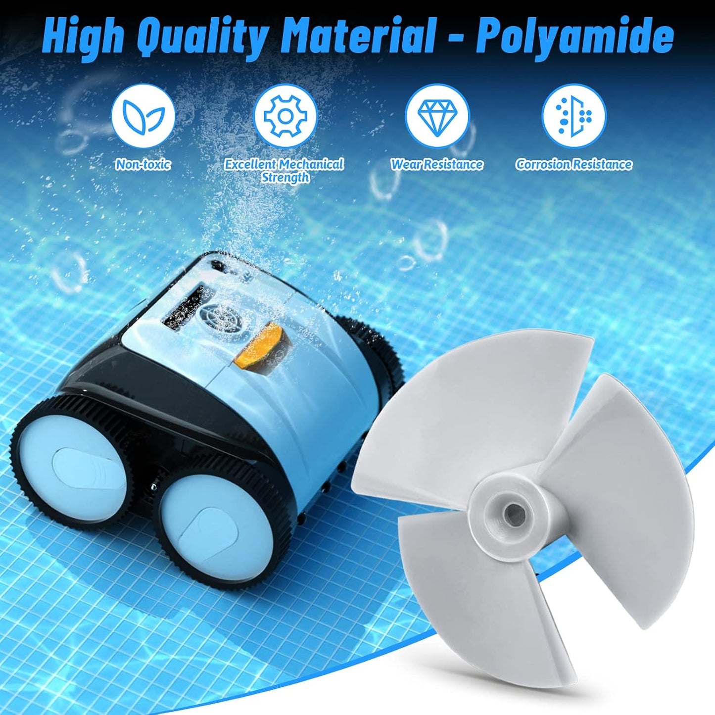 Impulsor limpieza piscina con repuesto Hayward TigerShark QC