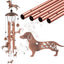 Campanillas viento perro salchicha 36" metal jardín