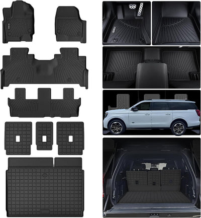 Alfombrillas piso Ford Expedition MAX 2025 con forros TPE