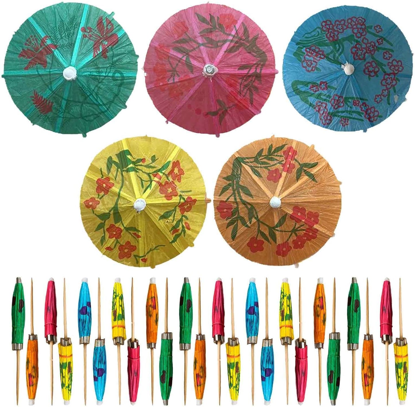30 Palillos Bambú 3.9pulg para Cóctel Cupcakes