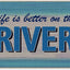 Tapete decorativo para puerta de río 17x30"