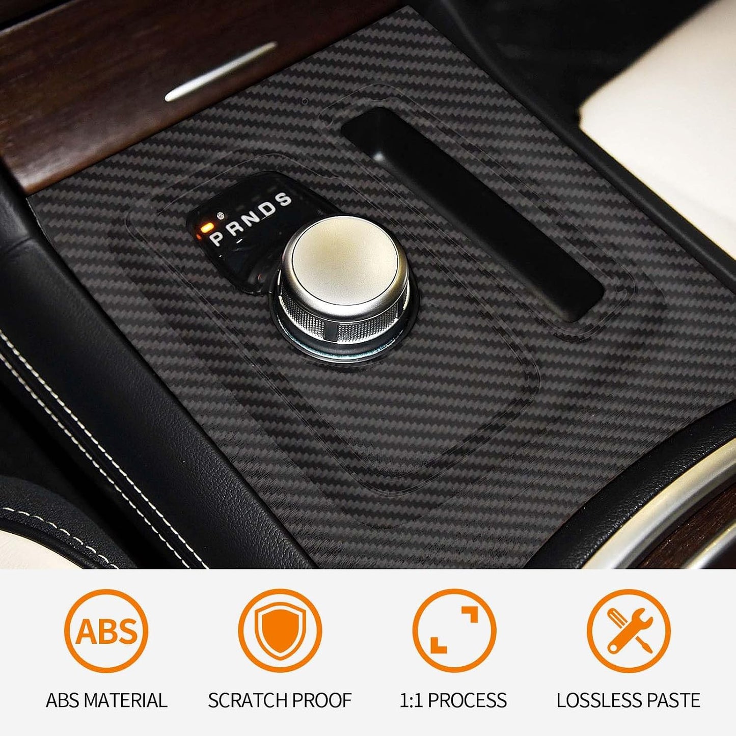 Panel Trim Cambio Engranajes Chrysler 300C 15 Up Fibra