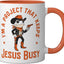 Taza Cerámica Frog para Jesús Roja/Blanca