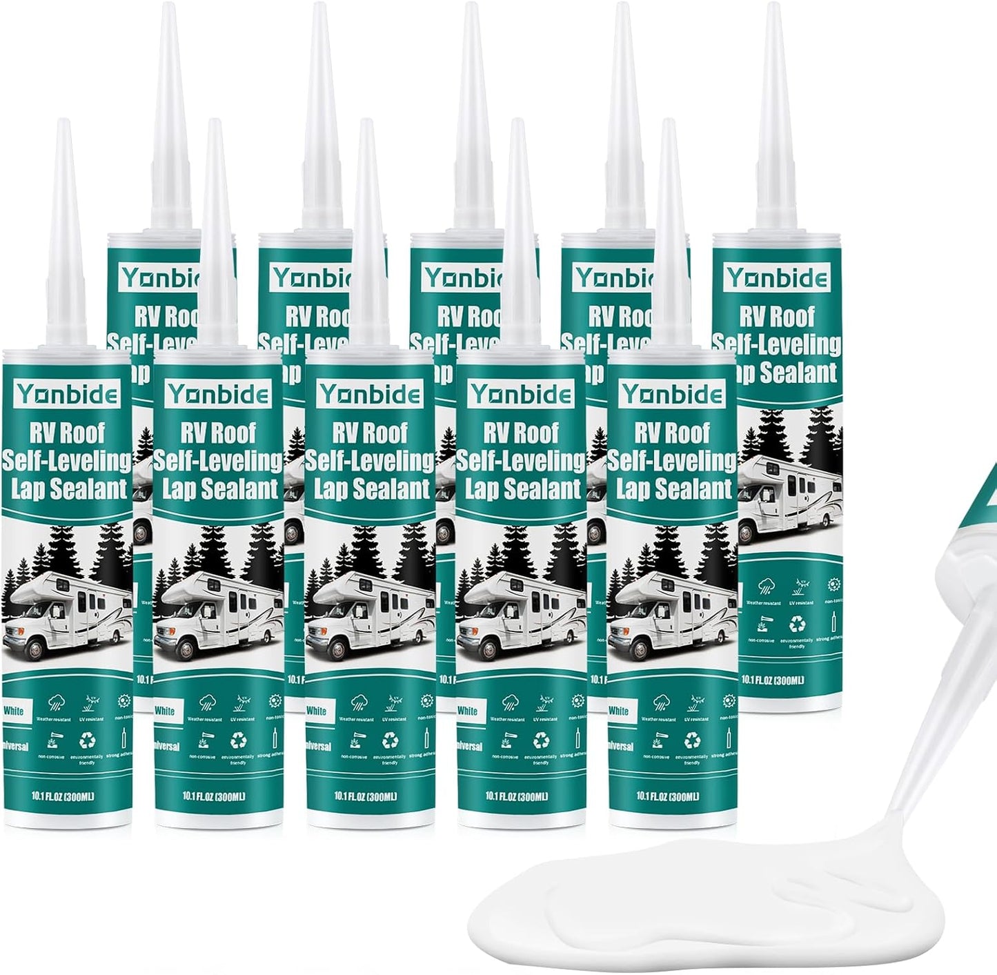 Sellador silicona para techos RV 10 pack EPDM