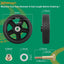 Ruedas cortacésped 8" set 2 orificio eje 0.5" con pernos
