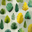 Papel tapiz hojas verde y dorado 17.4x118pulg autoadhesivo