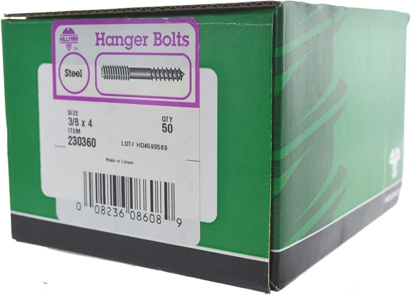 Perno suspensión 3/8x4 pulg set 50