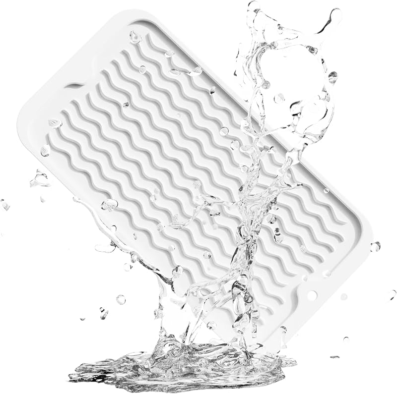 Soporte silicona bandeja fregadero 6x12pulg antideslizante baño