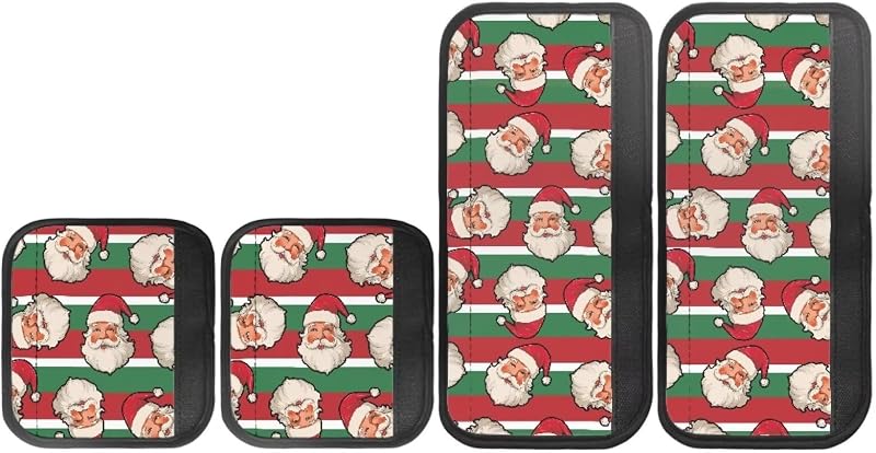 Cubiertas manijas puerta nevera Papá Noel rayas navideñas