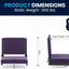 Asiento estadio portátil acolchado plegable 500lbs morado