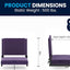 Asientos plegables estadio acolchados set 2 color morado