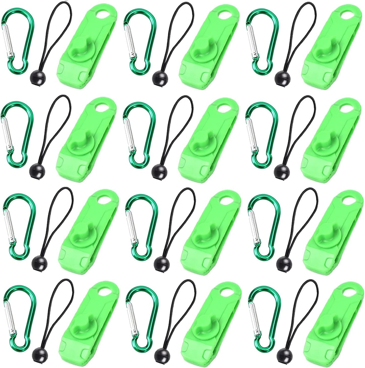 36 Clips Lona Mosquetón Cuerdas Elásticas Toldo