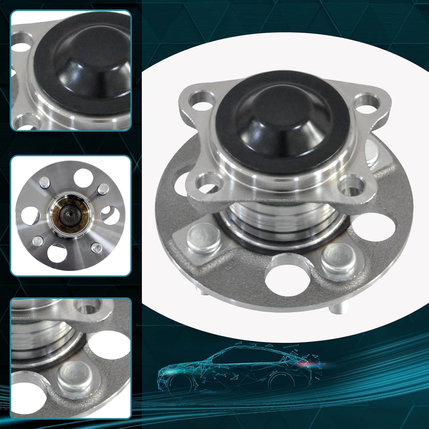 Conjunto rodamiento cubo rueda trasera Toyota Yaris 06-11
