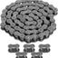 Cadena acero carbono 40pzas 5 conectores go-kart