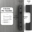 10 Tiradores Gabinete Negro Mate 3" Cajones Cocina