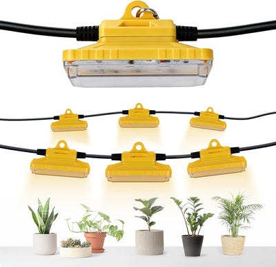 Cadena luces LED espectro completo 8000lm 22pies para plantas