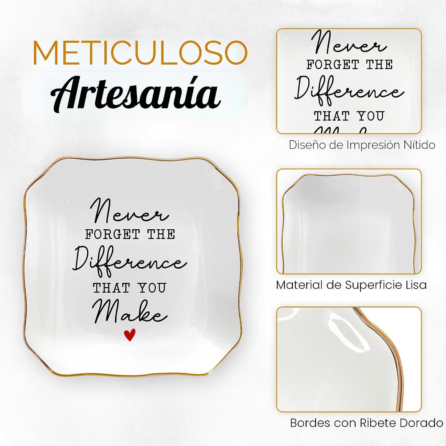 Bandeja cerámica regalo para mujer profesora