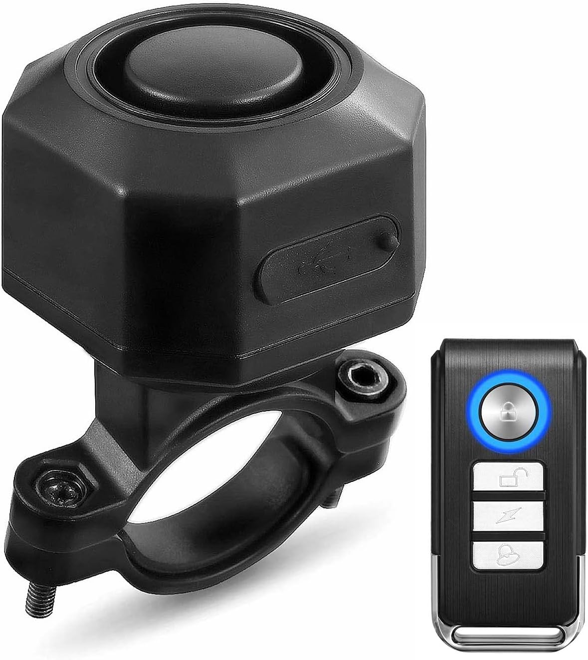 Alarma bicicleta inalámbrica 110db antirrobo USB-C