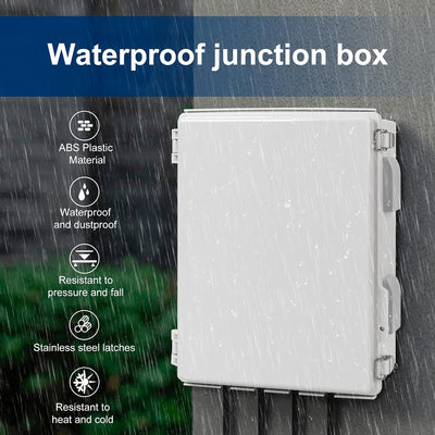 Caja conexiones eléctricas ventilada con cubierta gris IP65