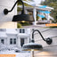 Luz cuello cisne 15pulg exterior pared porche casa garaje