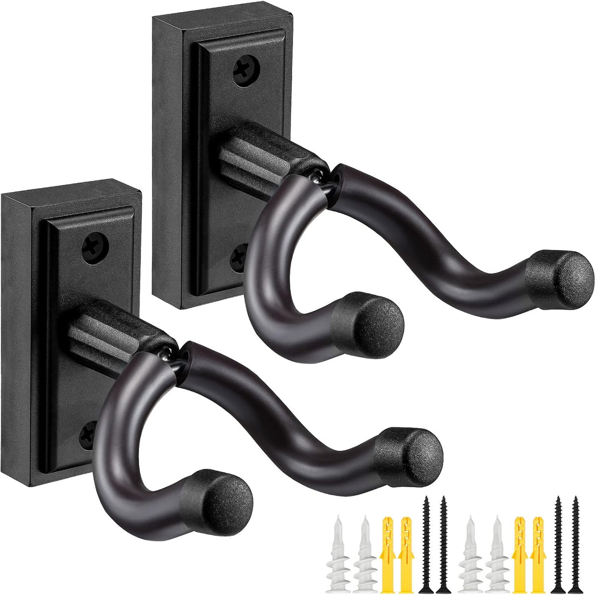 Soporte pared guitarra eléctrica acústica bajo ukelele negro