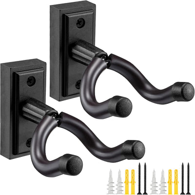 Soporte pared guitarra eléctrica acústica bajo ukelele negro