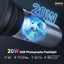 Linterna RGB 20W con 20 filtros Gobo y batería 49.95Wh