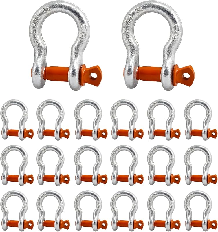 Grilletes D anillo 1/4" 0.5 toneladas resistente
