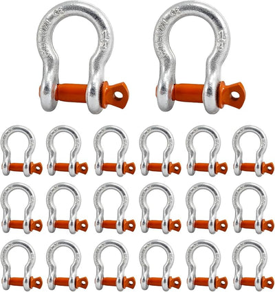 Grilletes D anillo 1/4" 0.5 toneladas resistente
